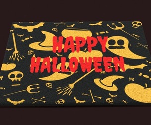 Happy Halloween Ghost Decorative Mat