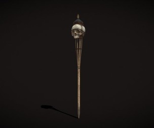 Skull Torch