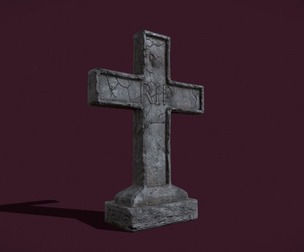 RIP_Cross_GraveStone_OBJ