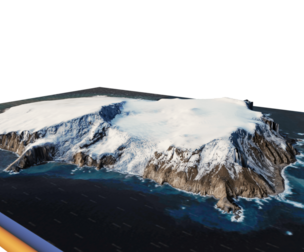 Bouvet Island 3d Model Terrain