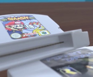 Nintendo 64 con control Low-poly