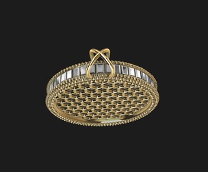 Contemporary Baguette Jali Pendant