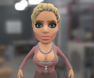 Business woman in jaket