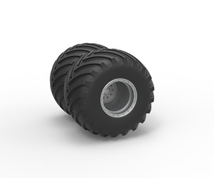 Monster Jam Double Wheel Scale 1:25