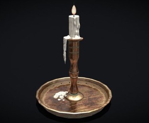 Candle and Holder