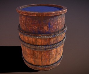 Colorful Dye Buckets
