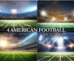4 American Soccer Stadium, Rugby Sport Background