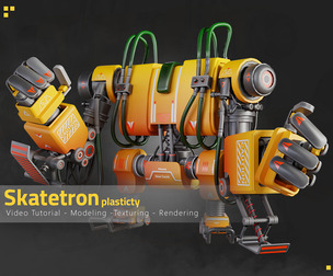 Skatetron - Tutorial Full Process(Plasticity)