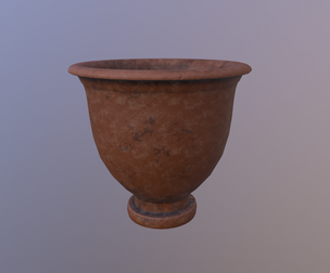 Antique clay pot