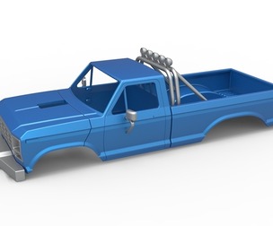 Shell of vintage Monster Truck V3 Scale 1:25