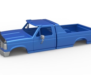 Shell of vintage Monster Truck V4 Scale 1:25