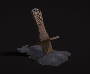 Viking Chair on Fur