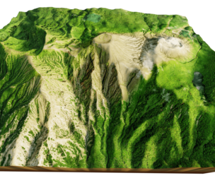 Rincon de la Vieja Volcano 3d Terrain