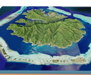 Tahaa island full 3d terrain