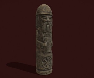 Dazhbog Wooden Figurine