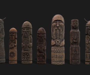 Seven Viking Figures
