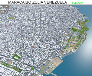 Maracaibo city Zulia Venezuela 3d model 30km