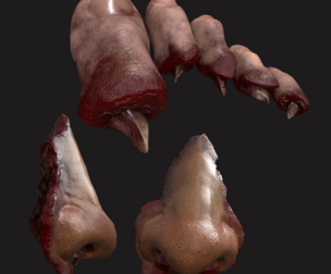 Severed Toes and Nose