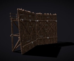 Medieval Guarded Walls Multiple Modular Pieces
