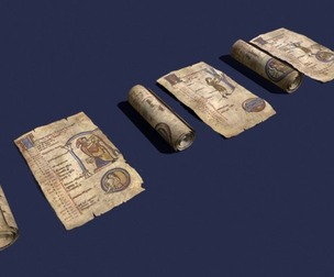 Nov Feb Jan Manuscript Medieval Scrolls