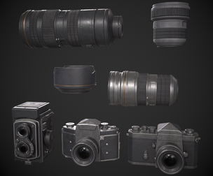 Vintage Camera Set