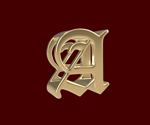 A Letter Pendant 3d Model