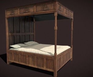 Medieval Elegant Bed