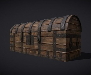 Medieval Chest Iron Bound