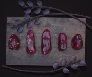 Jewels and Willow Display