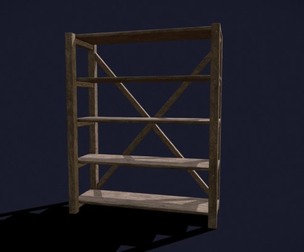 Pottery Shelf Wide