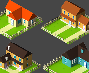 2D Isometric Buildings