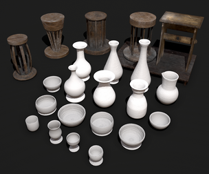 Earthenware Pottery and Wheels Collection