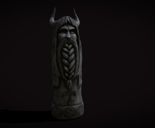 Viking God Statue