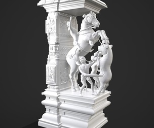Traditional Scene Pillar