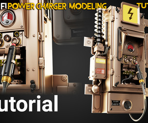 Sci-fi Power Charger Modeling Process Tutorial