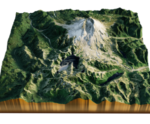 Mount Saint Helens 3D Terrain