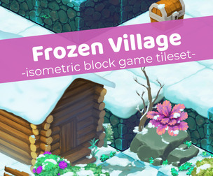Frozen Village - Isometric Block Tileset