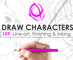 Draw Characters 109 Lineart Finishing and Inking