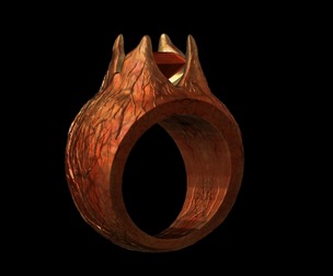 Blood Vein Ring 3d Model