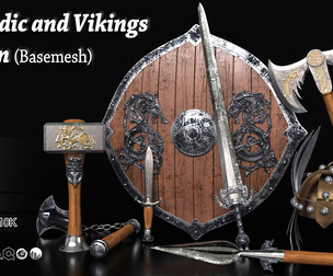40 Nordic & vikings weapon (Basemesh)