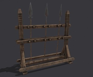 Medieval Spears and Stand