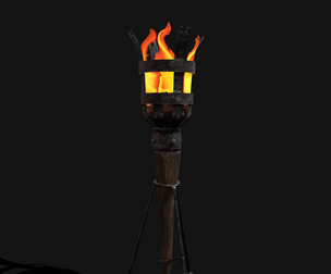 Medieval Standing Torch