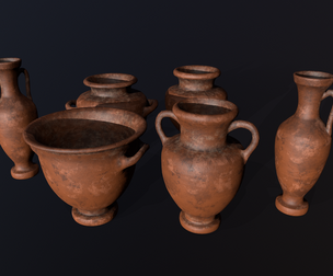 Antique clay pot