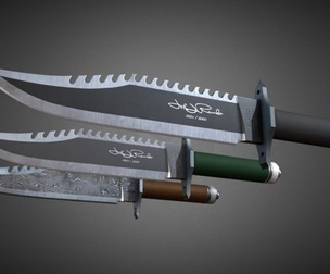 Rambo Knife - Collectors Edition + Damascus steel