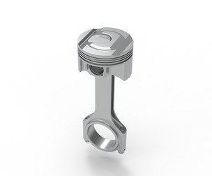 piston and connecting rod