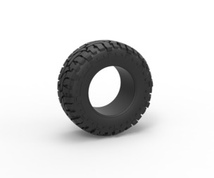 Offroad tire 98 Scale 1:25