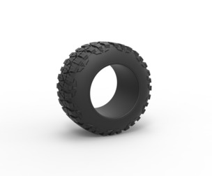 Offroad tire 99 Scale 1:25