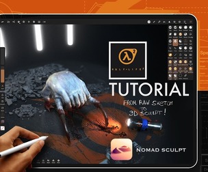 HEADCRAB TUTORIAL FOR NOMAD SCULPT (EN/RU)