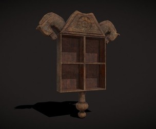 Horse Adorned Hanging Shelf