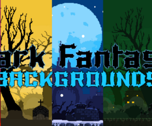 2D Pixel Art DARK FANTASY Backgrounds
